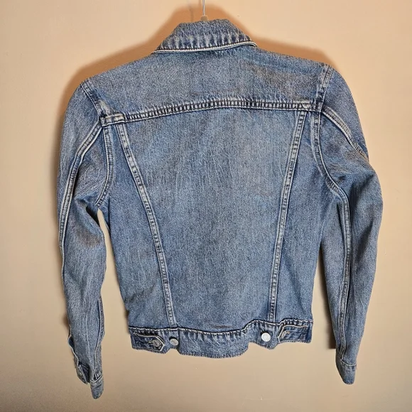 Lucky Brand Denim Jacket Women's X-Small Light Wash Cotton - Picture 9 of 11